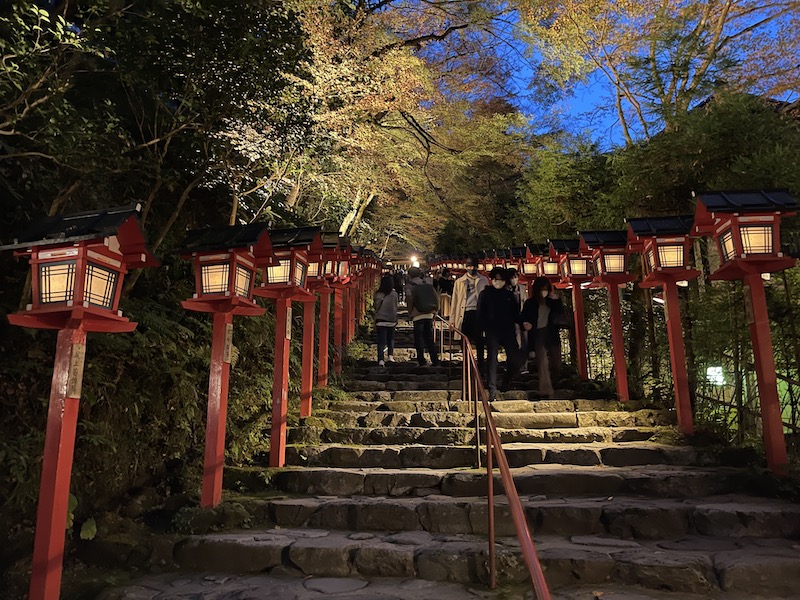 京都の紅葉（貴船神社）