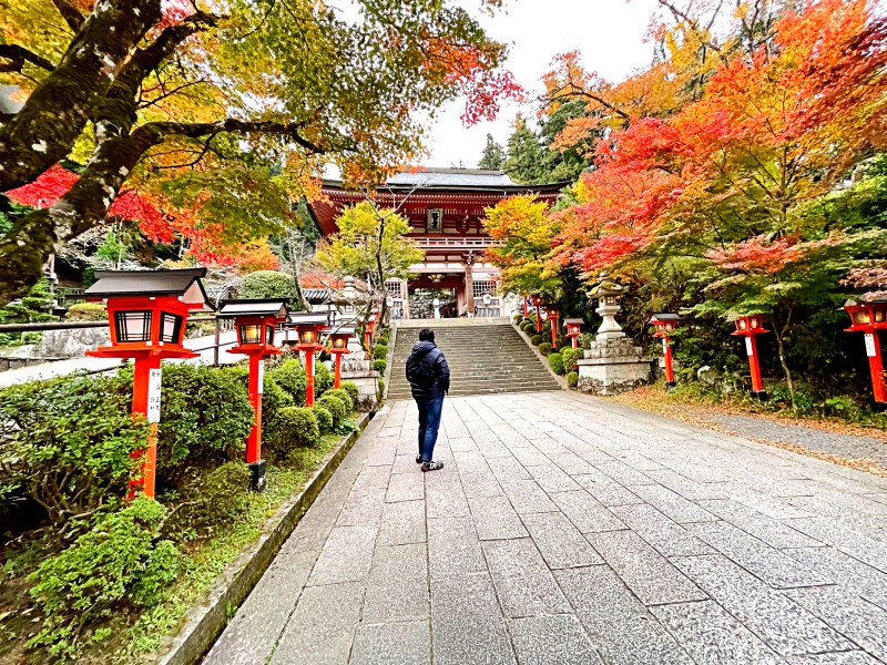 京都の紅葉（鞍馬寺）