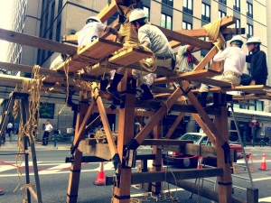 過去　祇園祭・鉾建て