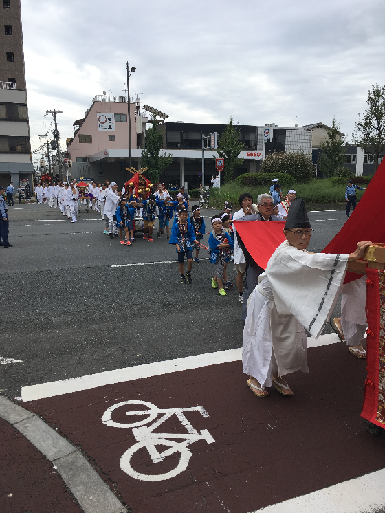 住吉祭で鉾巡行が行われました！！