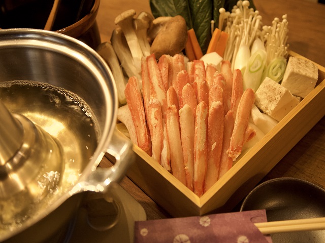 Winter limited snow crab shabu-shabu plan